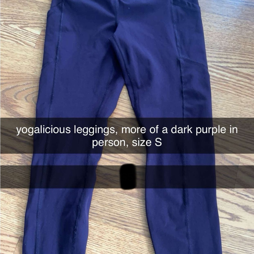 Yogalicious woman’s  Dark Purple Leggings